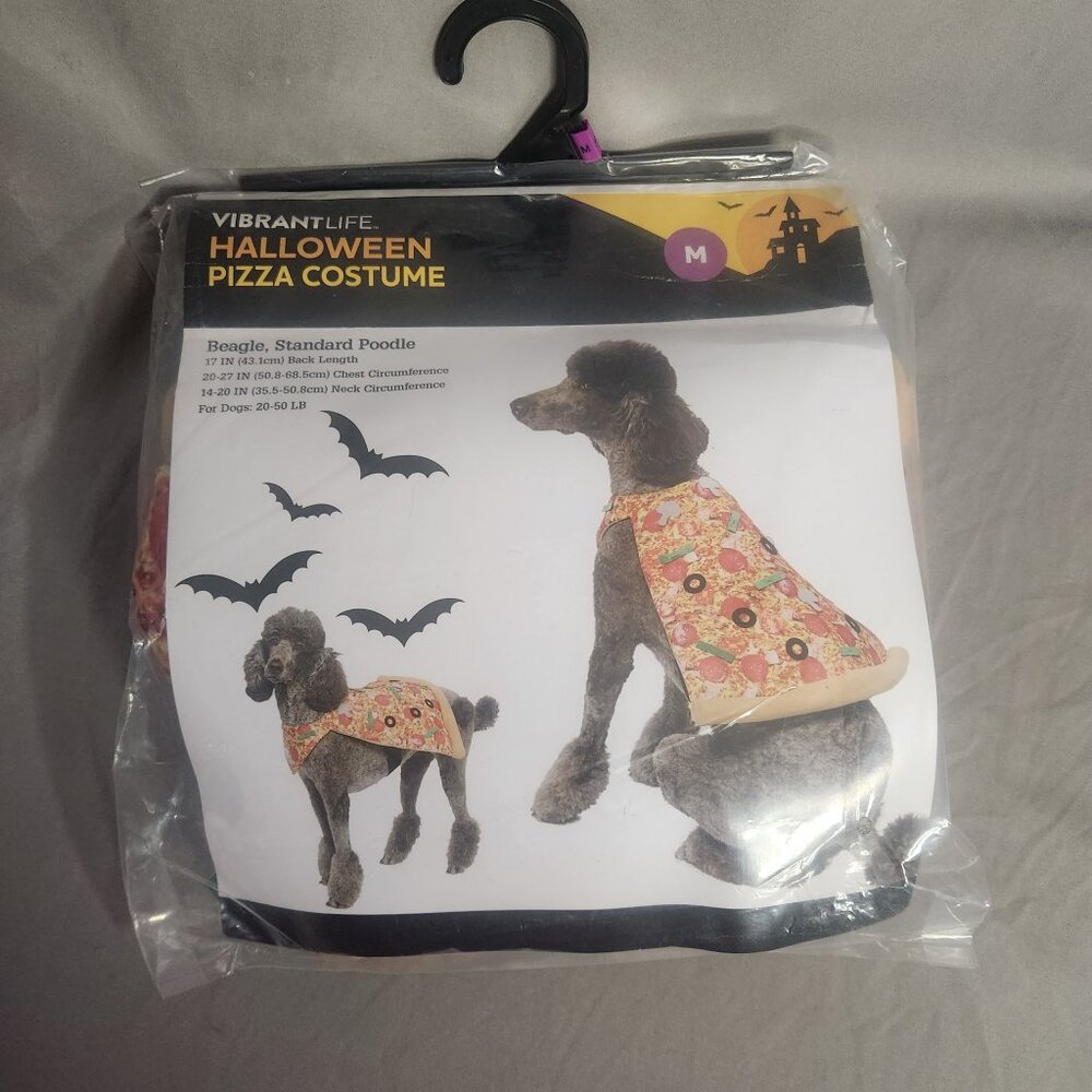 Halloween Pizza Costume Pet Size Medium Dogs 20-50 lb